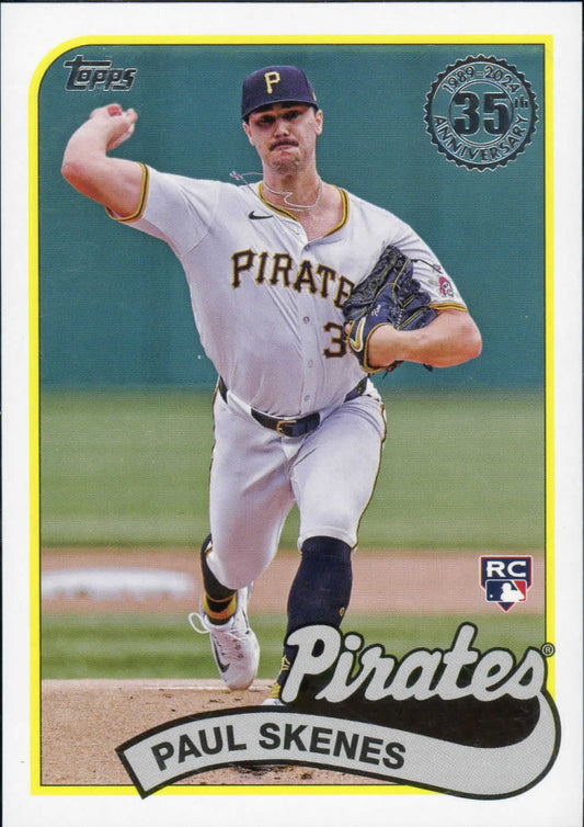 2024 Topps Paul Skenes Rookie RC 1989 35th Anniversary Pittsburg Pirates