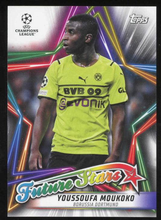 2022 Topps Champions league Future Stars Youssoufa Moukoko RC