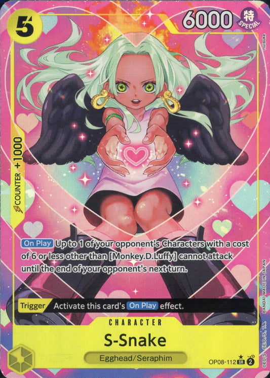 One Piece S-Snake (Parallel) OP08-112 SR Two Legends Foil