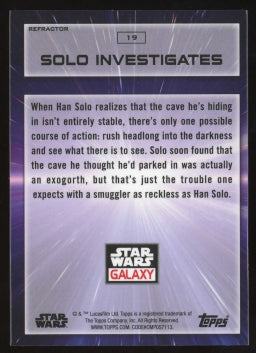 2022 Topps Chrome Star Wars Galaxy Solo Investigates Refractor