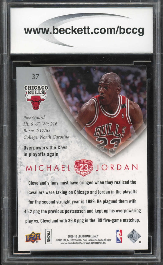 Michael Jordan 2009-10 Upper Deck MJ Legacy Collection Gold #37 BCCG 10 MINT Card