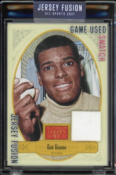 2021 JERSEY FUSION GAME USED JERSEY BOB GIBSON